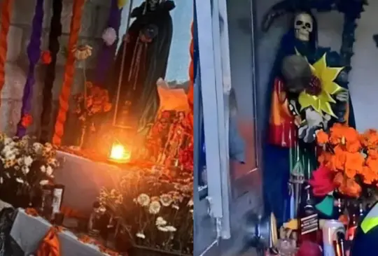 La quinceañera murió frente al altar de la Santa Muerte.