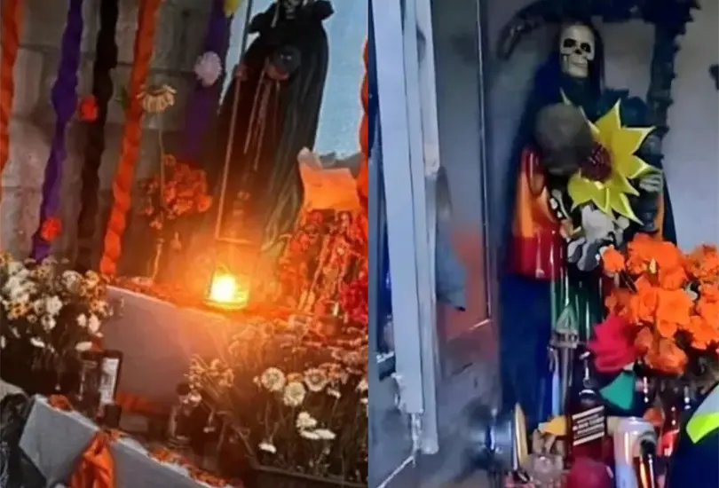 La quincea&ntilde;era muri&oacute; frente al altar de la Santa Muerte.