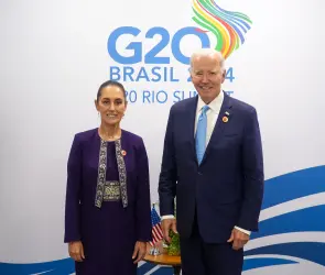 "Ha sido difícil": Sheinbaum se encuentra con Biden y exige información sobre "El Mayo" Zambada