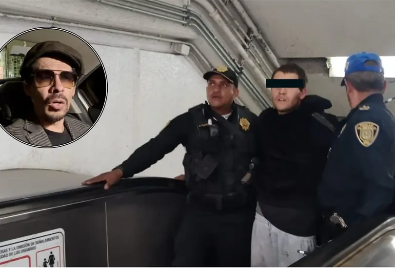 El hombre apu&ntilde;al&oacute; a cuatro personas en la L&iacute;nea 7 del Metro CDMX
