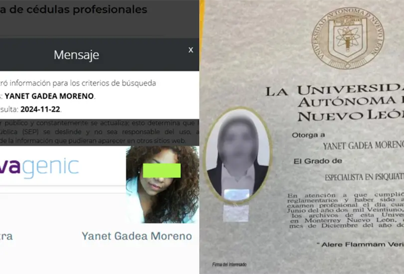 Yanet Garc&iacute;a es acusada de usurpar una profesi&oacute;n