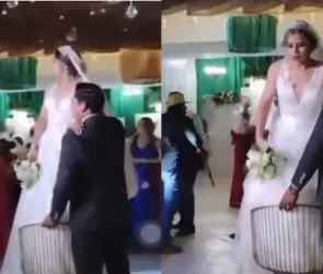 Comando armado irrumpe boda, matan a invitado y hieren a papás de la novia 