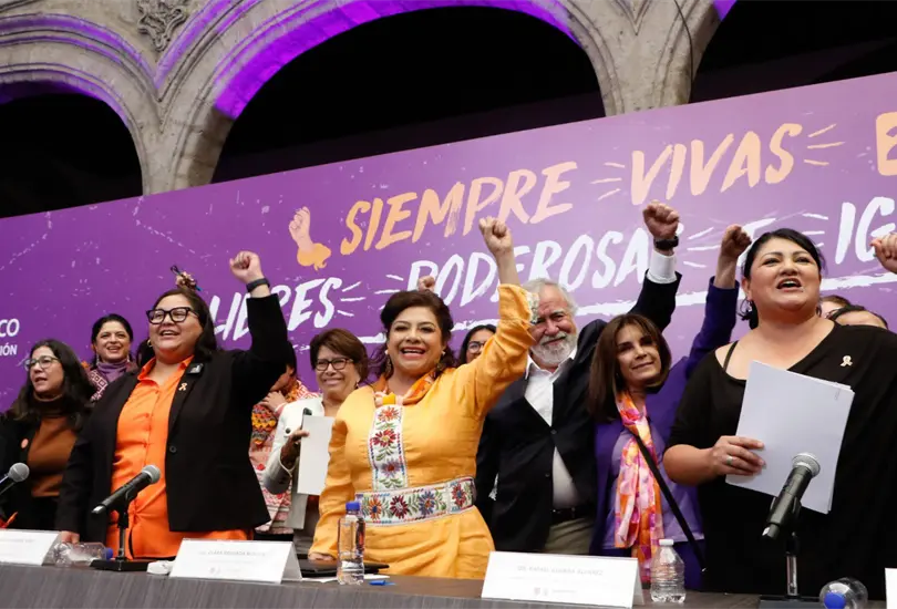 Clara Brugada lanza estrategia integral contra la violencia de G&eacute;nero