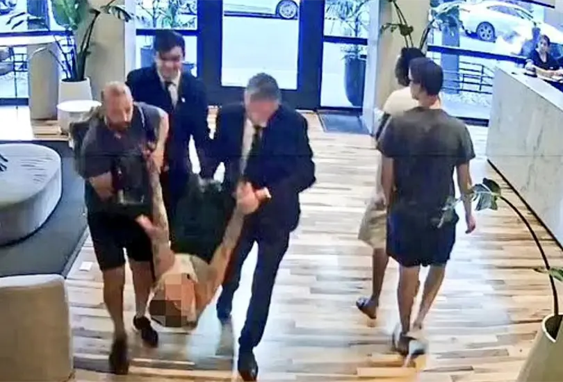 Liam Payne trat&oacute; de escapar del hotel por el balc&oacute;n | FOTOS