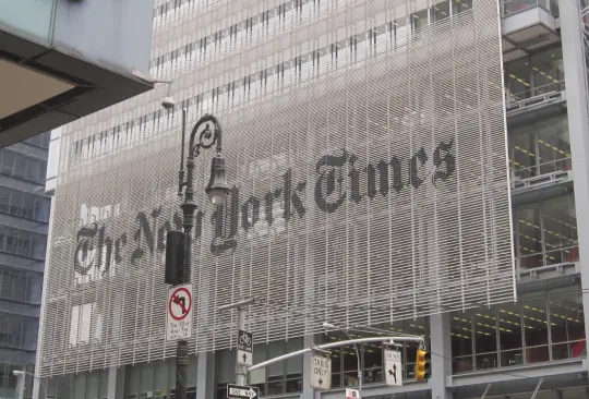 Sede el New York Times en Manhattan