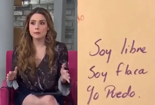 Maryfer Centeno asegura que se puede bajar de peso por medio de la escritura.