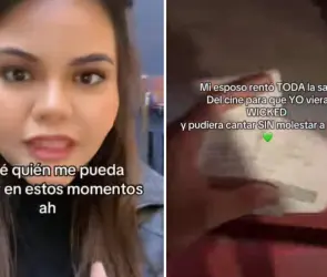 Ganadora de La Voz M&eacute;xico renta sala para ver sola The Wicked y se queda encerrada en el cine