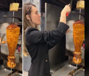 ¿Ya no deja la música? Captan a Belinda despachando tacos al pastor
