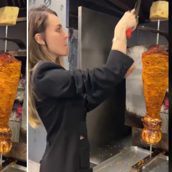 ¿Ya no deja la música? Captan a Belinda despachando tacos al pastor