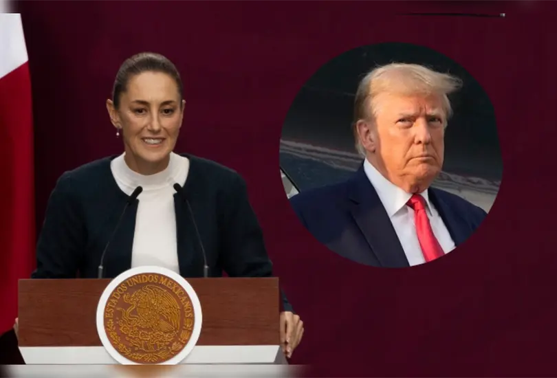 Trump asegura que Sheinbaum acord&oacute; frenar la migraci&oacute;n; ella responde