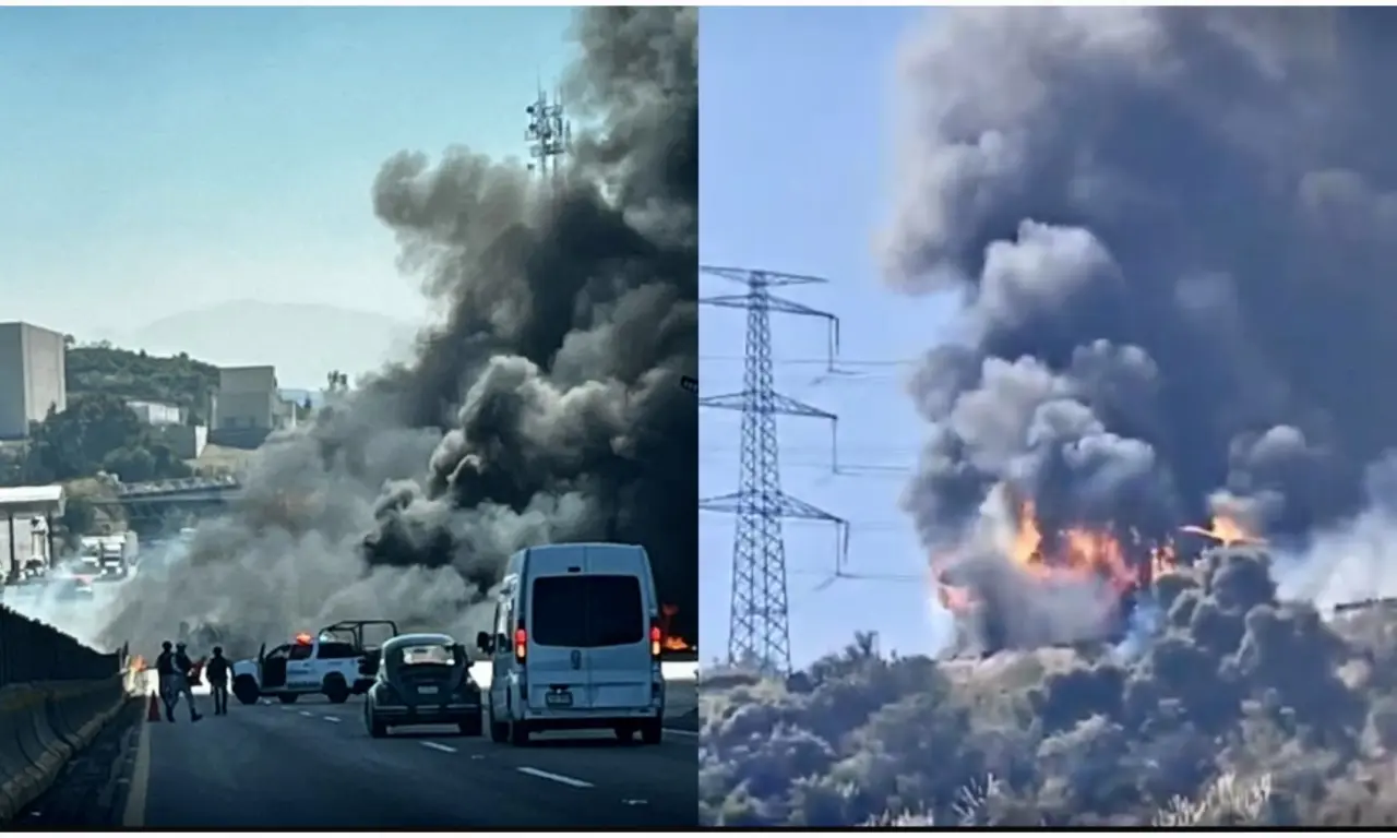  Pipa de gas explota: hay cierre de carreteras y caos vial en la zona 