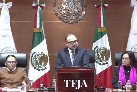 Guillermo Valls, presidente del TFJA presentó el informe anual