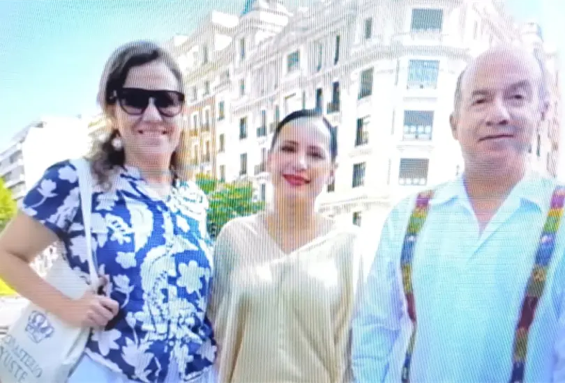 Sandra Cuevas, Felipe Calder&oacute;n y Margarita Zavala