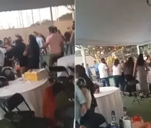 Posada navideña de trabajadores de fábrica termina en pelea