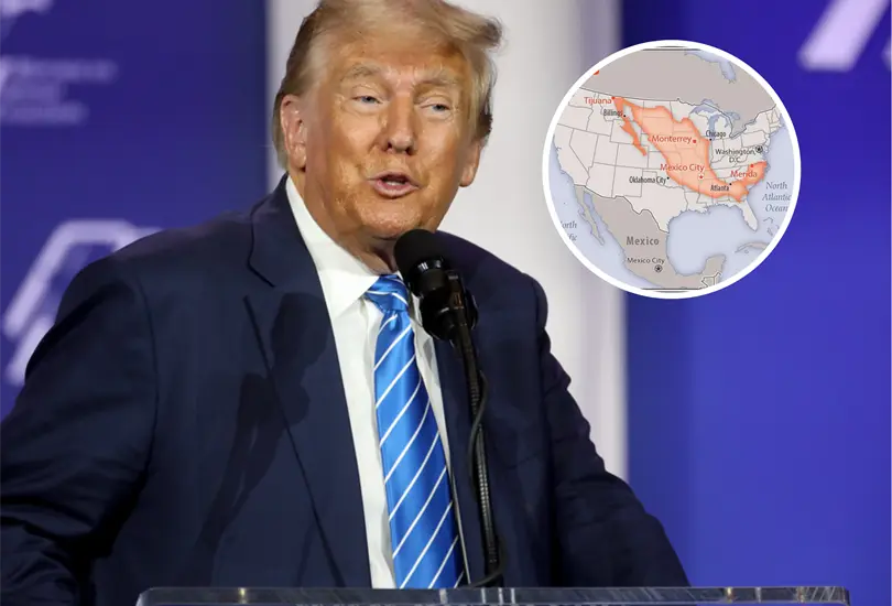 Donald Trump sugiere anexar México a Estados Unidos. Donald Trump sugiere anexar México a Estados Unidos.