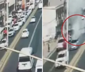 Explota camioneta con peregrinos en la México-Pachuca; iban a la Basílica