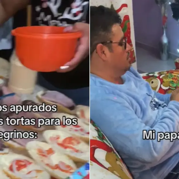 VIDEO: Familia genera risas por regalar comida a peregrinos