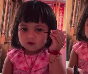 ¿Quién es Nandhootty, la niña que se maquilla y hace caras?