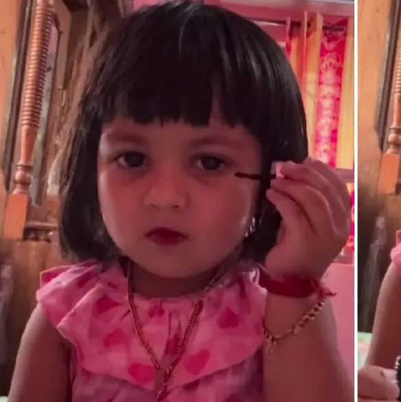¿Quién es Nandhootty, la niña que se maquilla y hace caras?