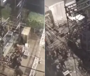 VIDEO: Celebración a la Virgen de Guadalupe termina en riña entre sonideros y policías