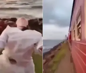 Mujer se asoma fuera de un tren en movimiento para tomar una selfie y es golpeada por un árbol