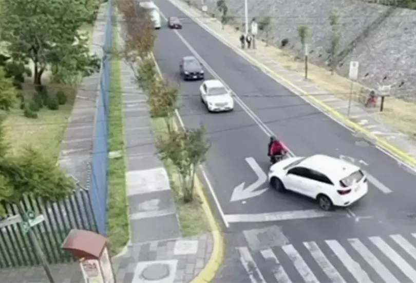 C&aacute;maras de seguridad captaron el momento exacto