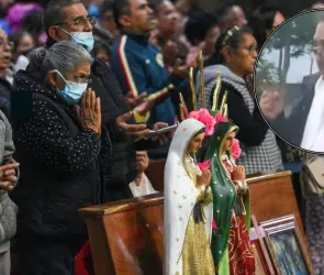 No es nuestro problema: exhiben a sacerdote borracho en misa de la Virgen de Guadalupe