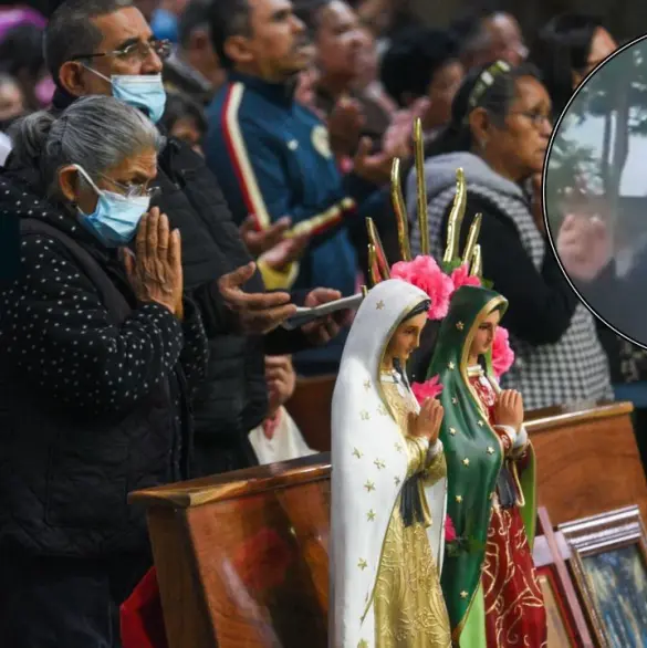 No es nuestro problema: exhiben a sacerdote borracho en misa de la Virgen de Guadalupe