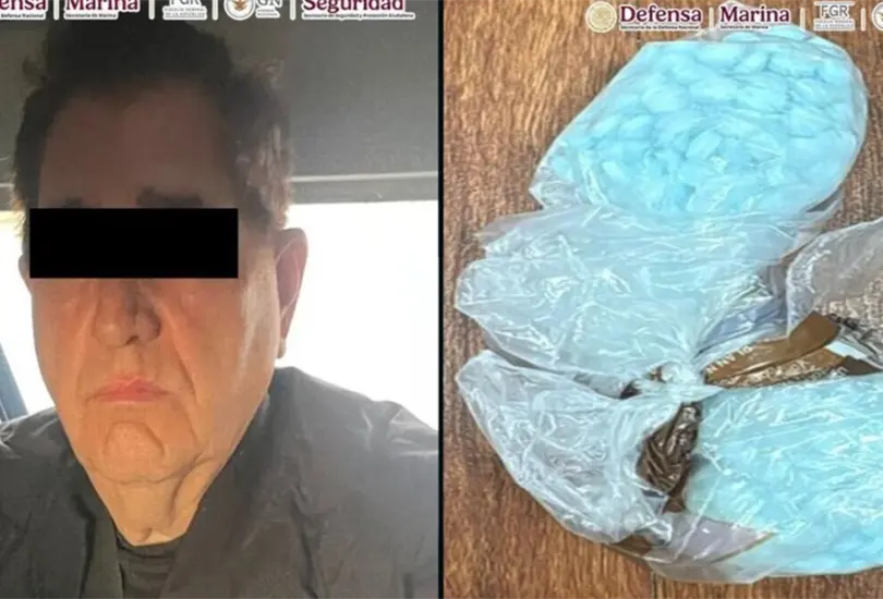 Hern&aacute;n "N" fue asegurado junto con un arma de fuego, miles de pesos y pastillas de fentanilo.