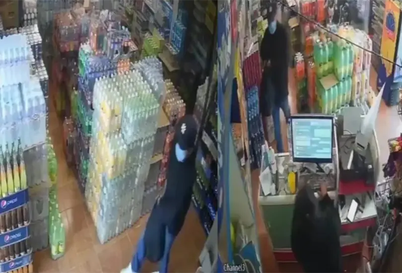 El ladr&oacute;n logr&oacute; huir a pesar de estar herido.