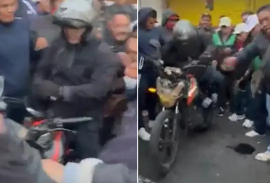 Motociclista es golpeado durante bloqueos en Ecatepec