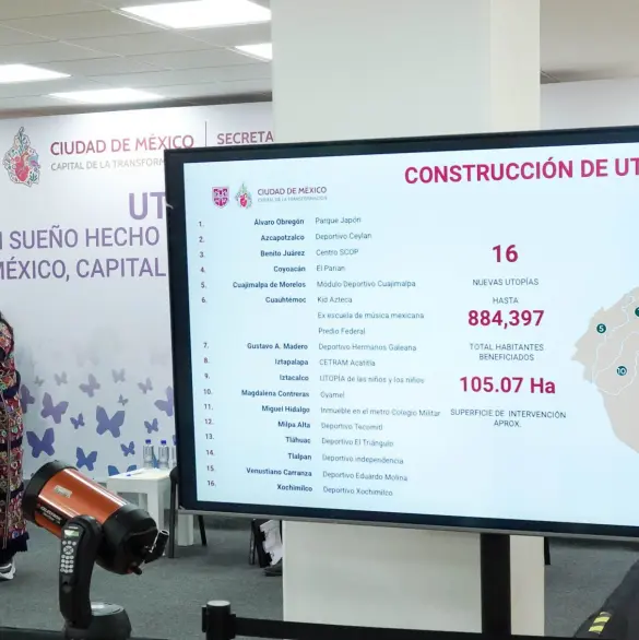 Clara Brugada va por 16 Utopías en la Ciudad de México 