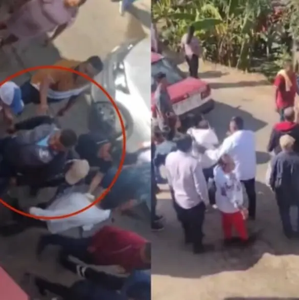 VIDEO: Exhiben al presidente municipal de Ixtlahuaca golpeando a una mujer en Oaxaca