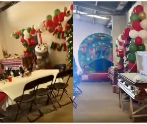 Transforman ataúd en hielera durante posada navideña y causan polémica