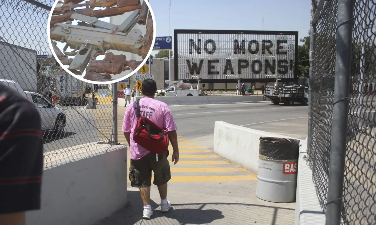  Las armas llega a México desde Estados Unidos. 