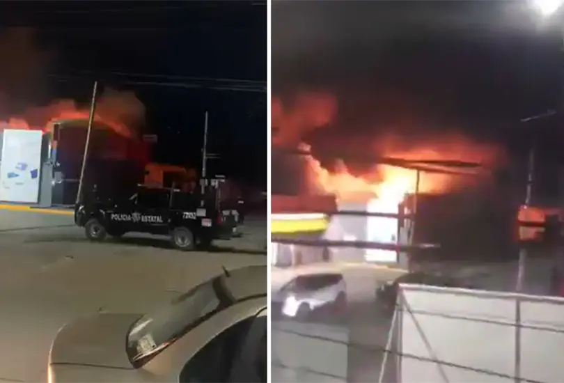Incendio en tienda Neto aumenta la tensi&oacute;n tras mot&iacute;n en Villahermosa