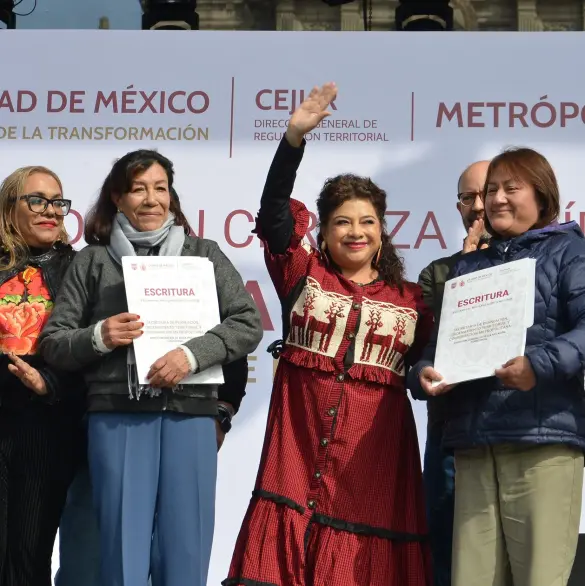 Clara Brugada lanza programa de escrituración de viviendas en la CDMX