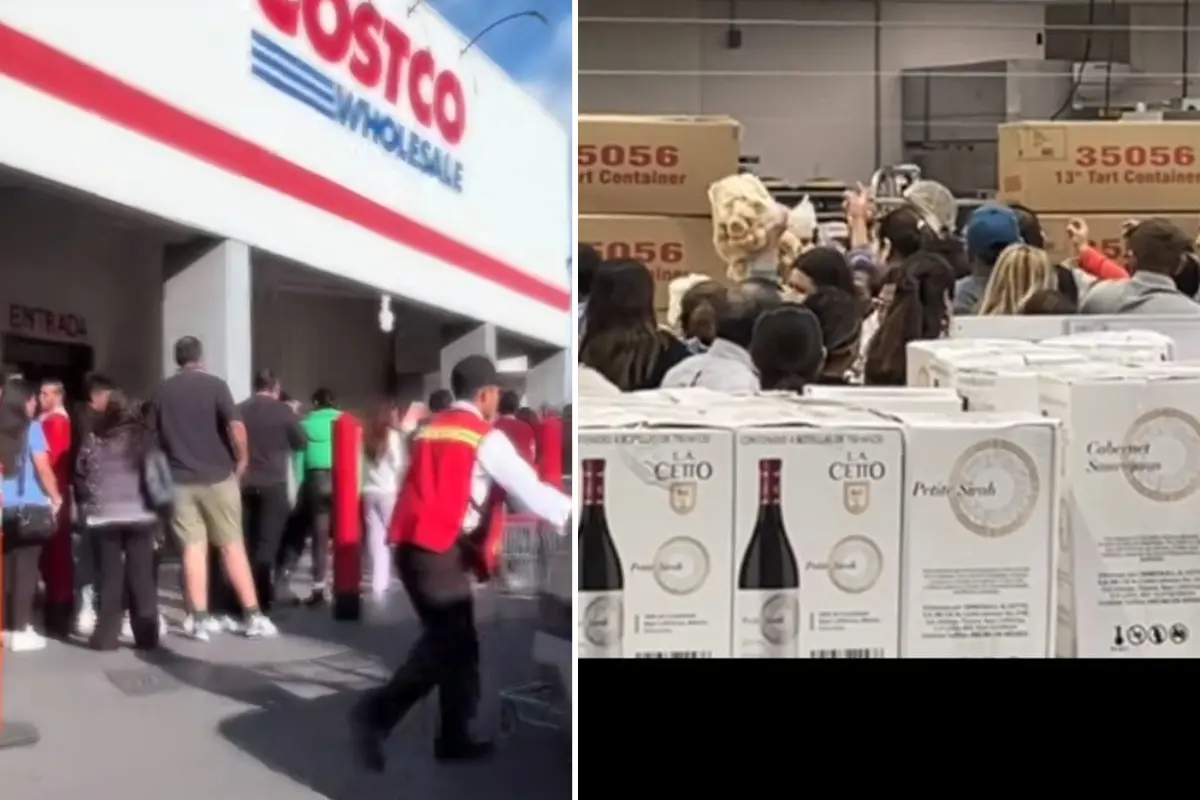  Reportan largas filas y caos para comprar en Costco 