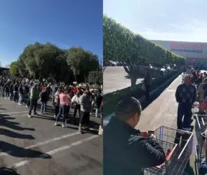 Reportan filas de hasta 3 horas para comprar en tiendas Costco previo a Navidad | VIDEOS 