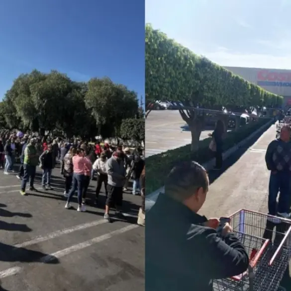 Reportan filas de hasta 3 horas para comprar en tiendas Costco previo a Navidad | VIDEOS 