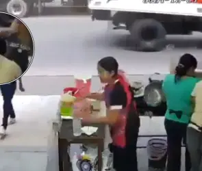 Arrojan aceite hirviendo a empleada de puesto de antojitos tras pelea por una cuenta