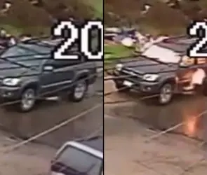 VIDEO| Prenden fuego a camioneta de periodista mientras hacía una entrevista en Tijuana