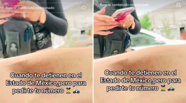 La oficial lo detuvo por exceder las