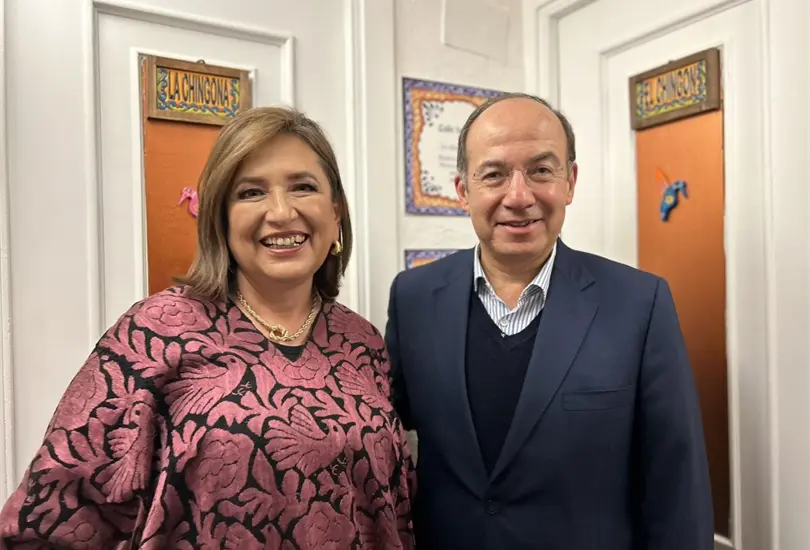 Xóchitl Gálvez se encuentra con Felipe Calderón en España; denuncia sexenio más violento en México Xóchitl Gálvez se encuentra con Felipe Calderón en España; denuncia sexenio más violento en México