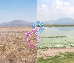 "Al borde del precipicio": el desolador ANTES y DESPUÉS de los grandes lagos de México