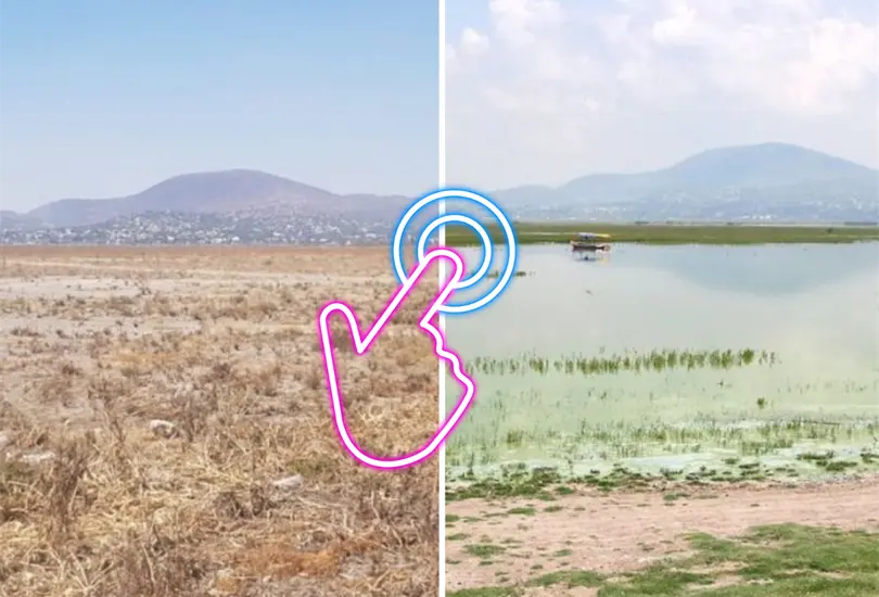 Los grandes lagos de M&eacute;xico est&aacute;n sufriendo por la sequ&iacute;a.