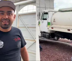 VIDEO| Mujer recibe una pipa de agua en lugar de flores en pleno San Valentín
