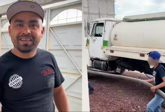 VIDEO| Mujer recibe una pipa de agua en lugar de flores en pleno San Valentín