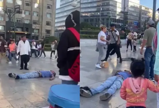 VIDEO| Hombre en silla de ruedas es golpeado por comerciantes frente a Bellas Artes