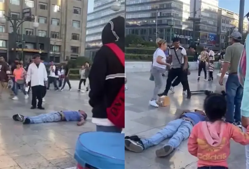 VIDEO| Hombre en silla de ruedas es golpeado por comerciantes frente a Bellas Artes